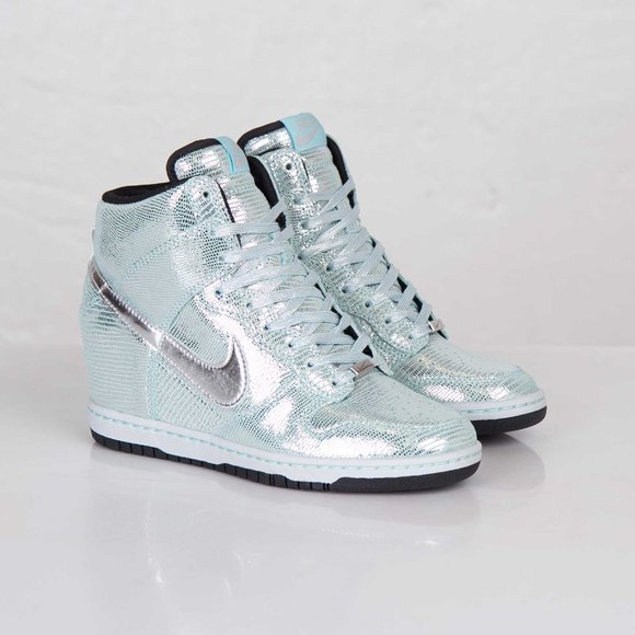 Sold Nike Dunk Sky Hi Disco Ball Womens sneakers sz 7.5 - Picture 2 of 9